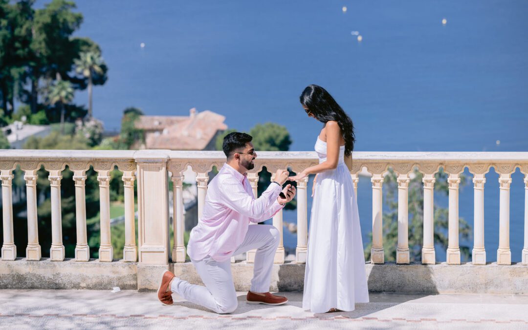 Demande en mariage à la Villa Ephrussi de Rothschild