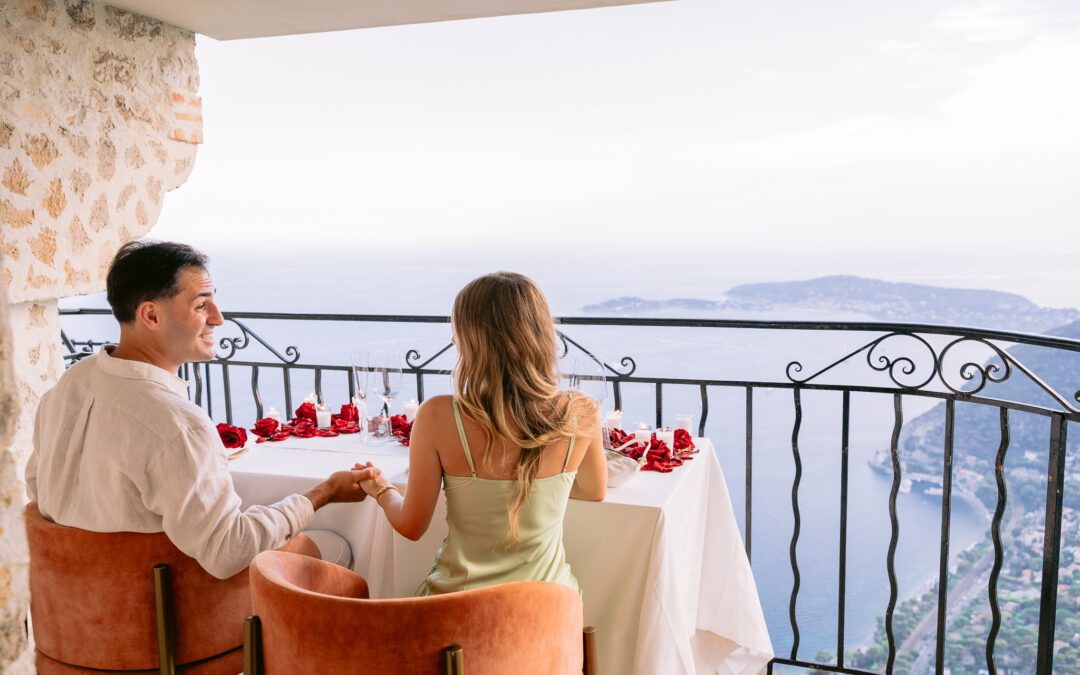 Demande en mariage au Château Eza