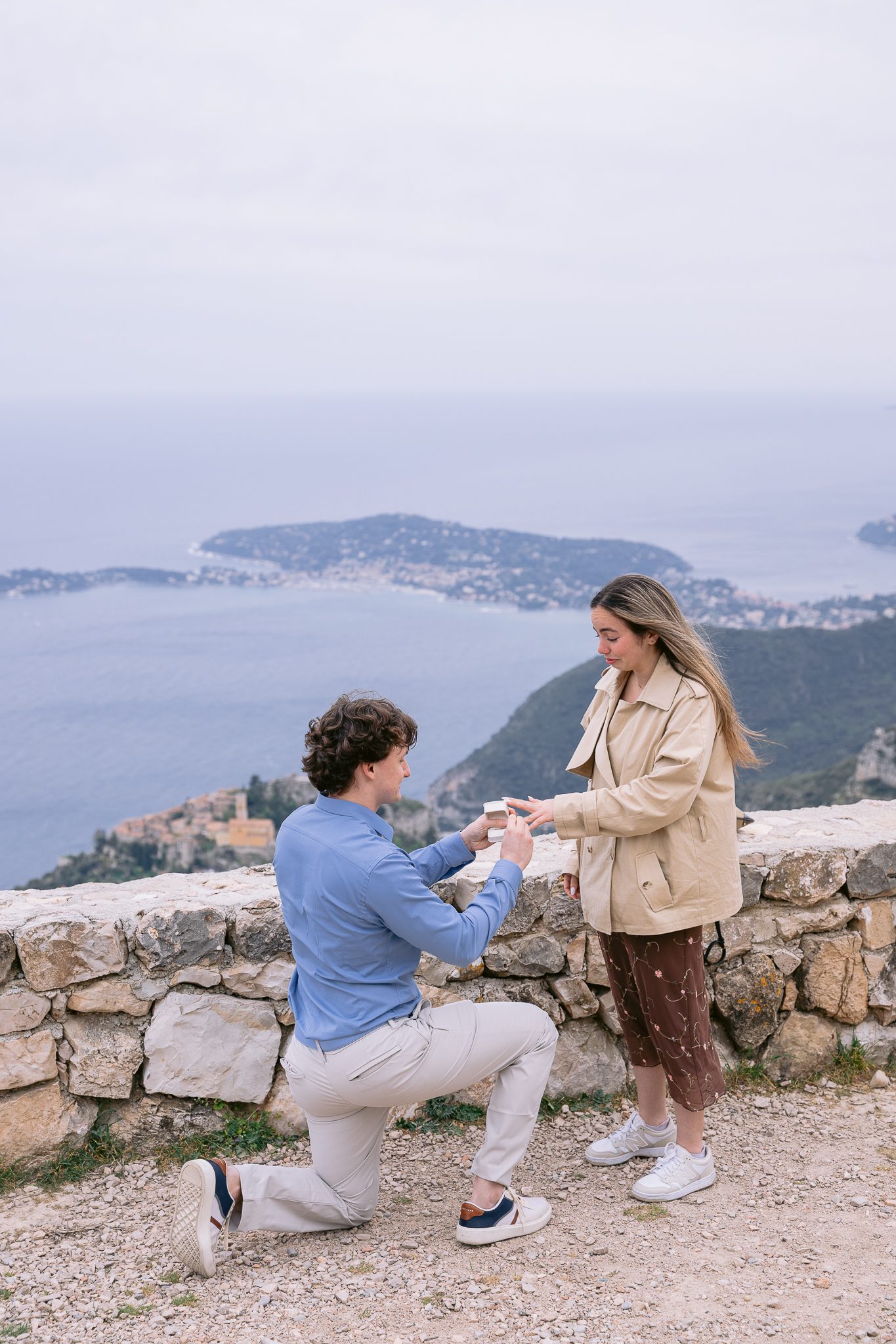eze-4321 Demande en mariage vue panoramique d'Eze