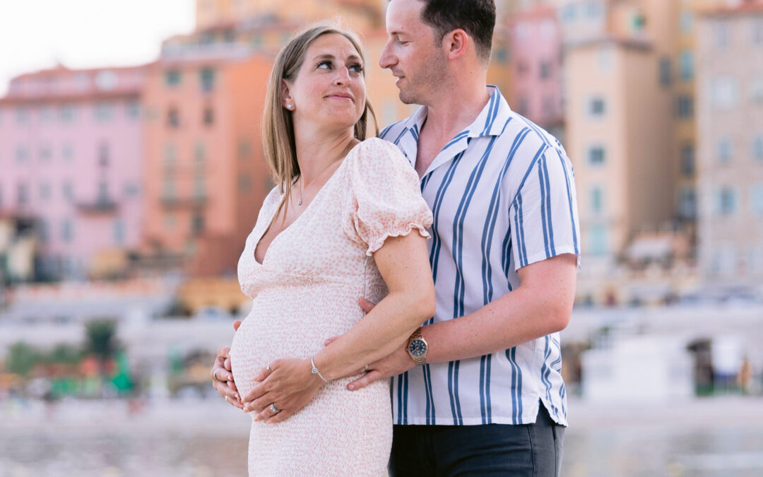 Pregnancy photo session Menton